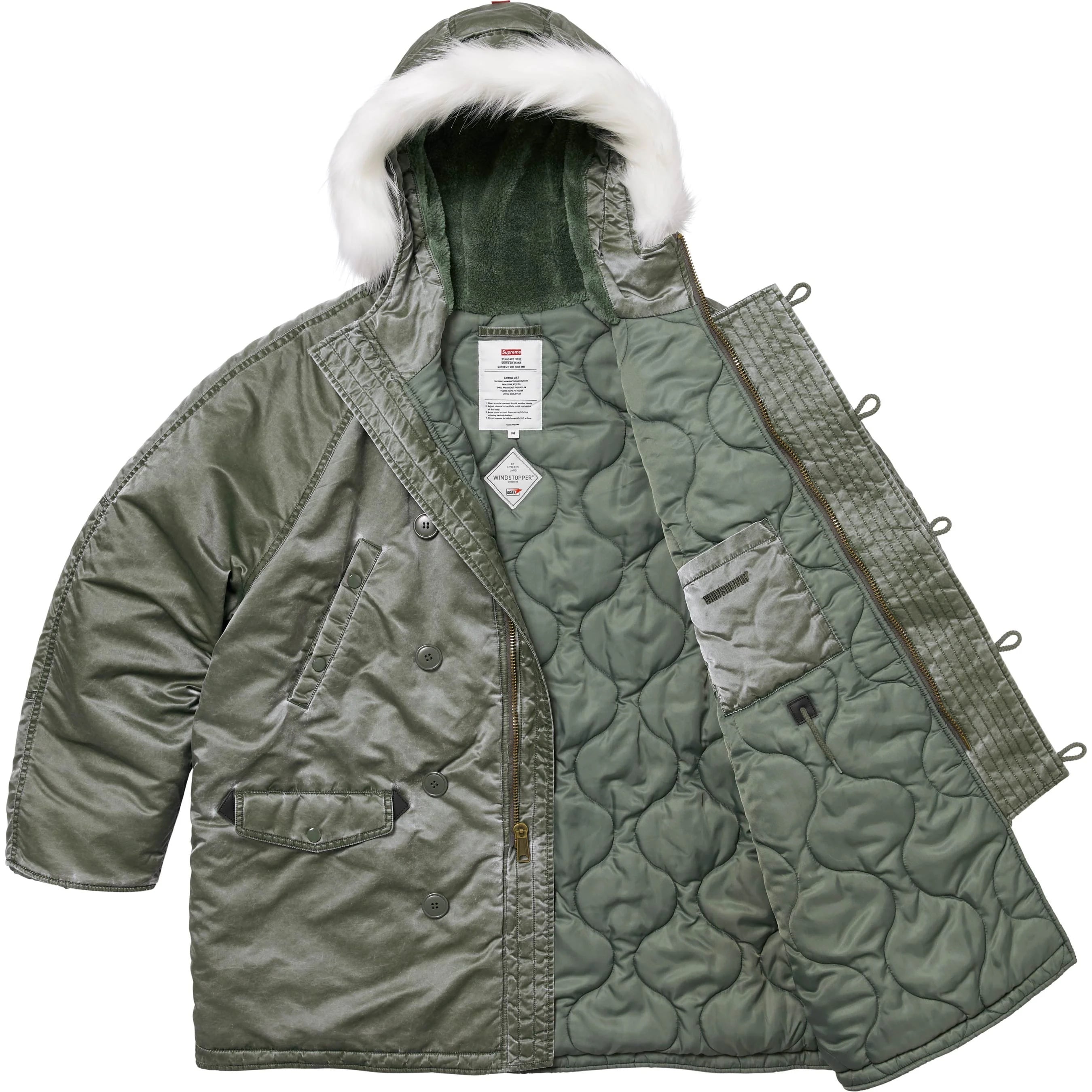 Washed Flight Satin N-3B Parka view 7